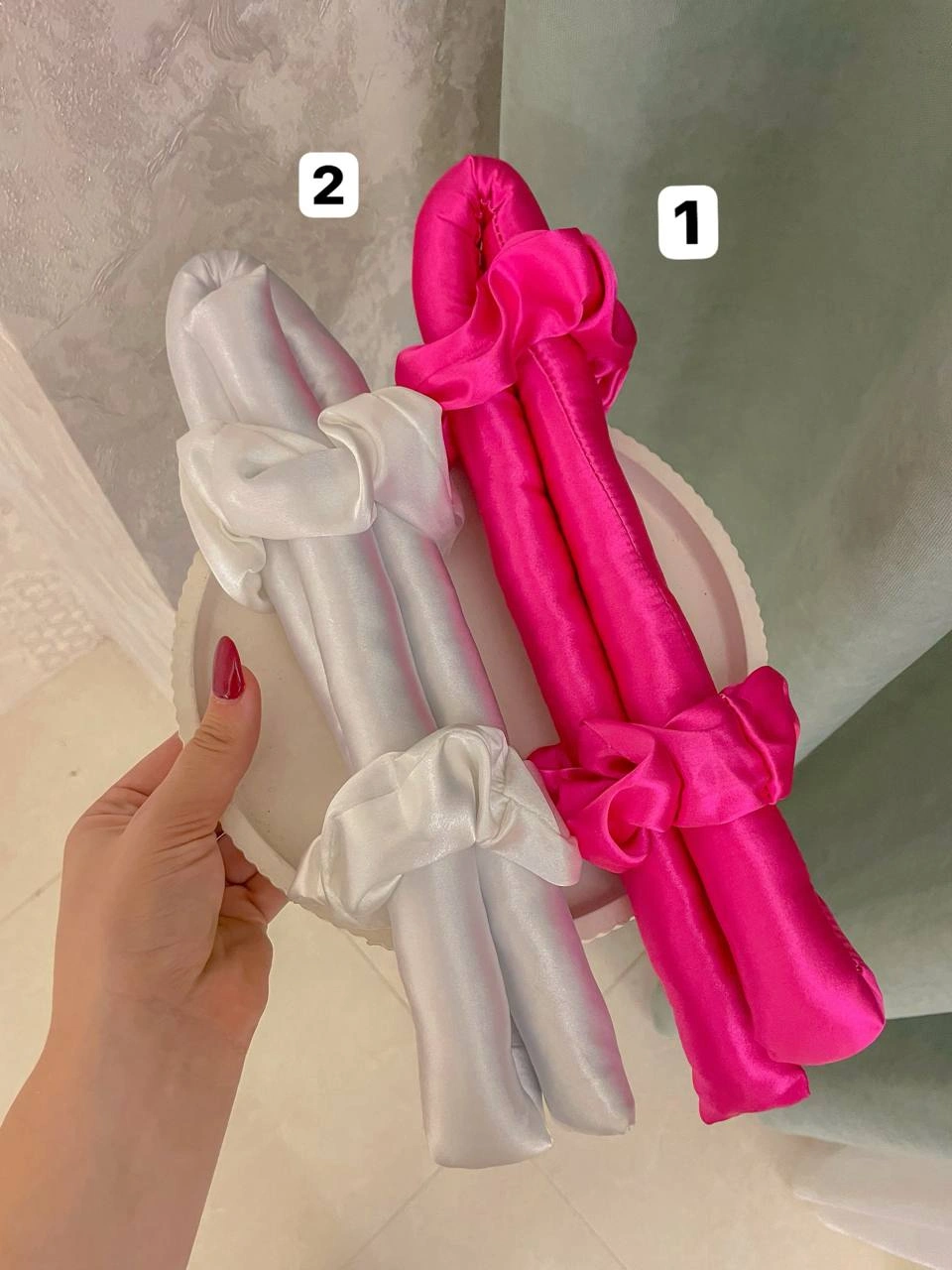 کرلی مو سایزبزرگ 100 سانت به همراه دوعدد اسکرانچی - Image 2