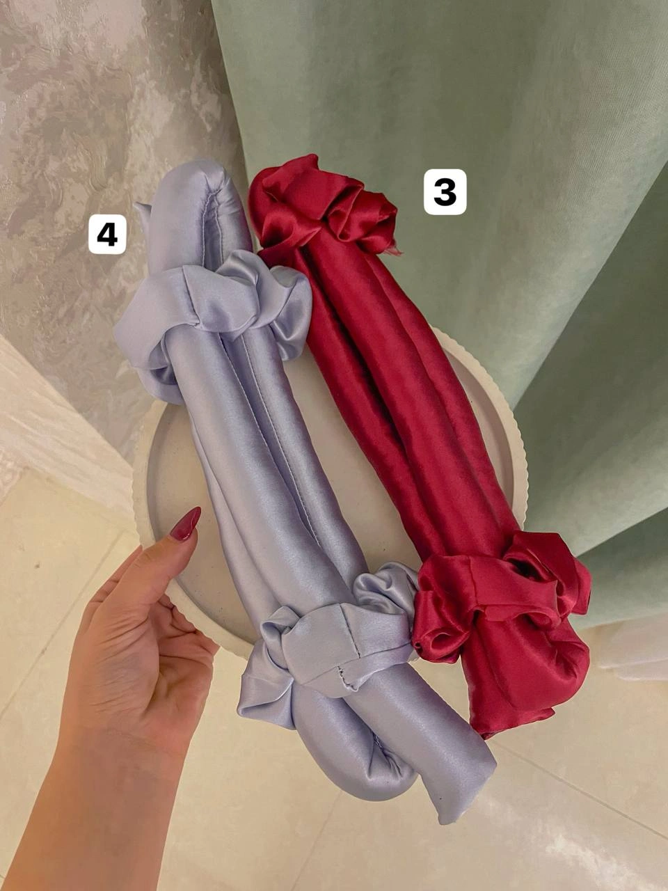 کرلی مو سایزبزرگ 100 سانت به همراه دوعدد اسکرانچی - Image 3