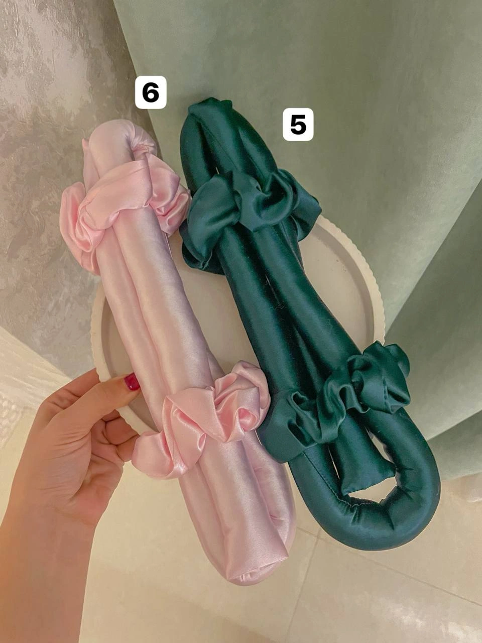 کرلی مو سایزبزرگ 100 سانت به همراه دوعدد اسکرانچی - Image 4