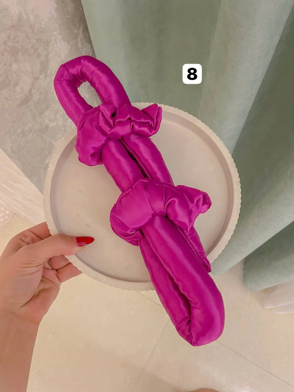 کرلی مو سایزبزرگ 100 سانت به همراه دوعدد اسکرانچی - Image 6