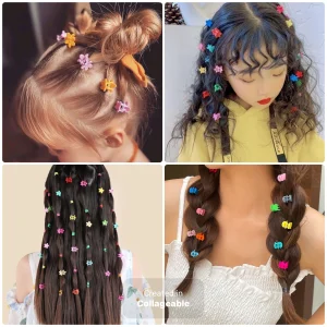 مینی کلیپس فانتزی رنگ نود