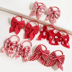 Alternative view of کش موی جفتی پاپیونی قرمز