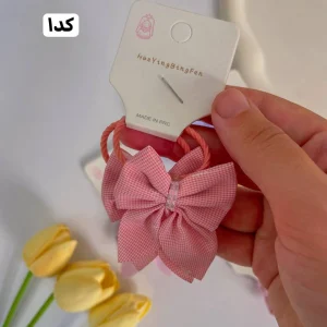 Alternative view of کش موی جفتی پاپیونی رنگ‌های پاستلی