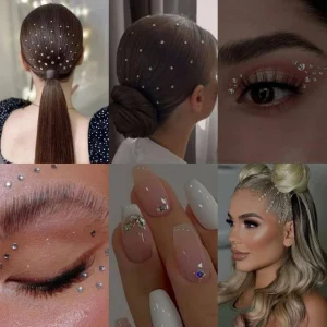 نگین و مروارید مو و بدن