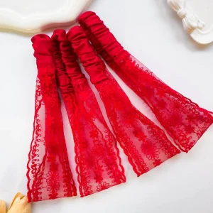 هدبند توری قرمز