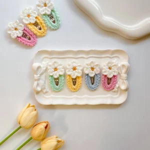 گیره موی بافت گل