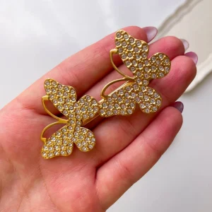 گیره انبری پروانه فول نگین مجلسی