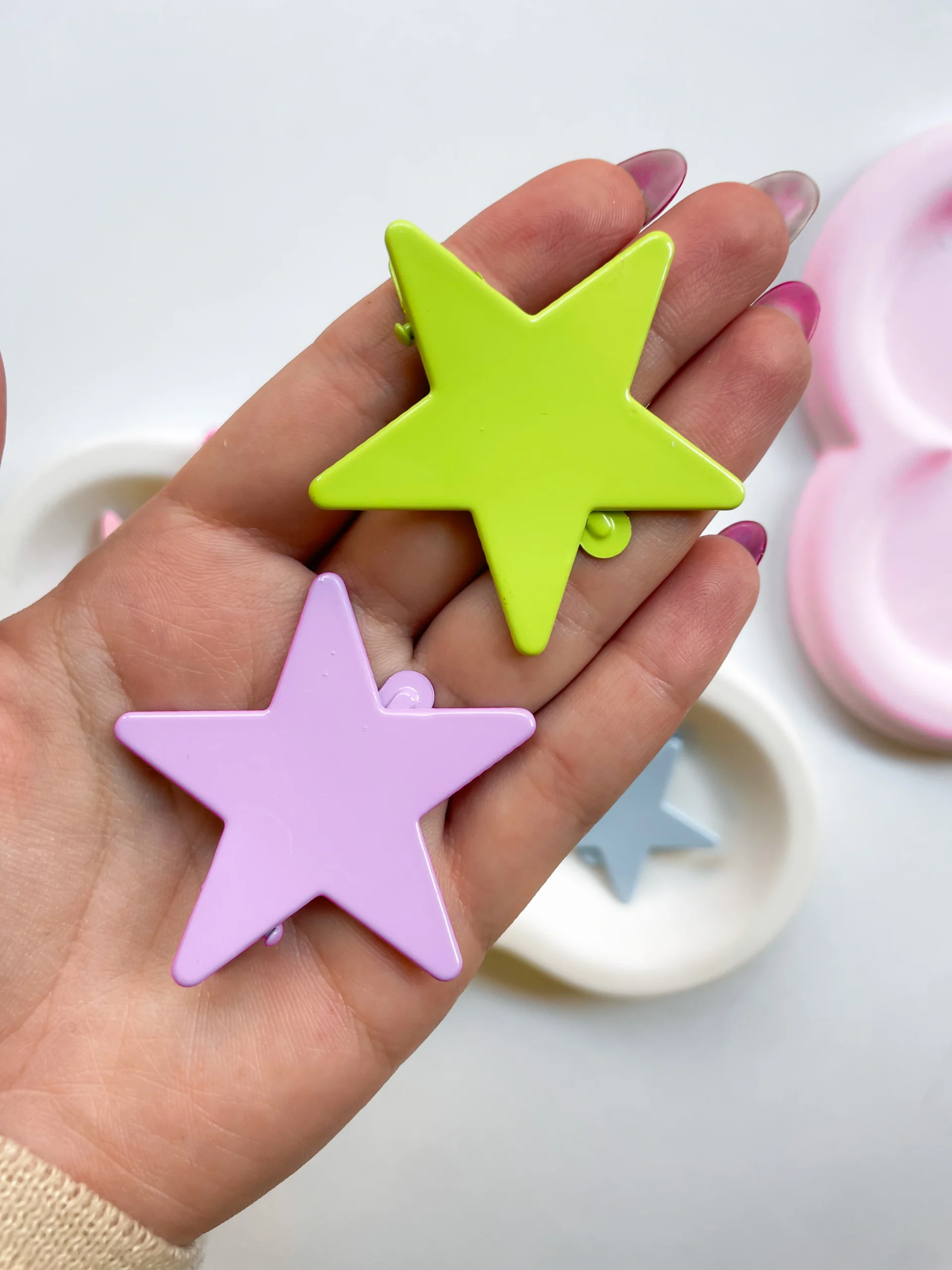 گیره تقتقی ستاره رنگی - Image 3