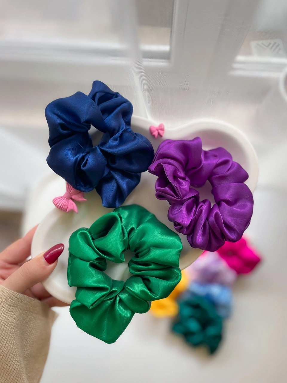 کش اسکرانچی ساتن - Image 4