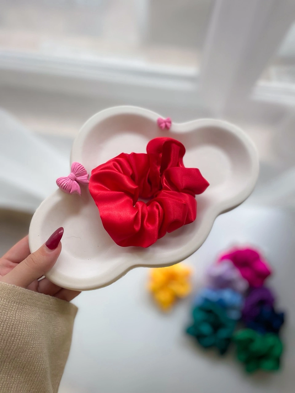 کش اسکرانچی ساتن - Image 5