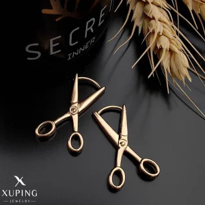 گوشواره قیچی برند ژوپینگ رنگ ثابت بدون حساسیت
