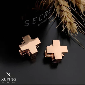 گوشواره ضربدری ژوپینگ Xuping | مینیمال، خاص و رنگ ثابت